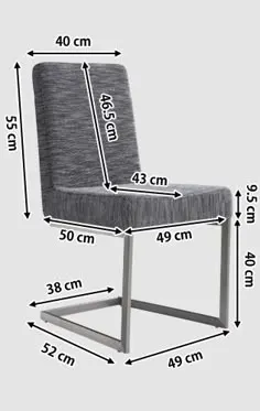 Silla de estructura metálica: ficha técnica